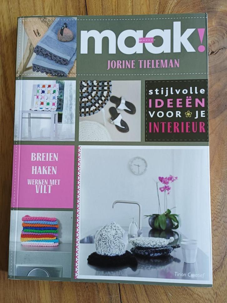 maak! homedecoraties voor je interieur breien, haken, vilten, Boeken, Hobby en Vrije tijd, Zo goed als nieuw, Breien en Haken