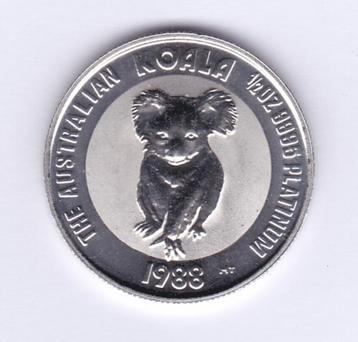 Australië 50 dollars 1988 Koala van 1/2 ounce PLATINA beschikbaar voor biedingen