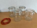 3 Inmaakpotten Vegla Inmaakglas, Ophalen of Verzenden, Gebruikt
