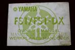 Yamaha FS1 FS1-DX 1979 instructie boekje owner's manual, Ophalen of Verzenden, Gebruikt