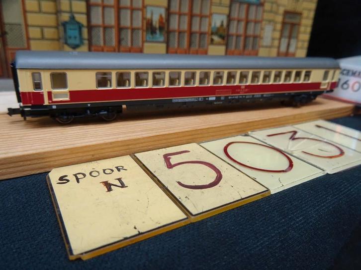 N031A=Fleischmann N 8160 TEE rijtuig.  2611, Hobby en Vrije tijd, Modeltreinen | N-Spoor, Zo goed als nieuw, Wagon, Gelijkstroom