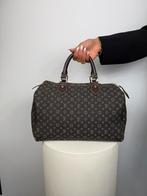 LOUIS VUITTON MINI LIN SPEEDY 30, Verzenden, Zo goed als nieuw, Bruin, Handtas
