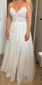 Modeca AMIR trouwjurk maat 36 (voor vrouw tussen 1.58-1.65), Ophalen, Gedragen, Wit, Trouwjurk