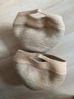 2 Juten manden, Ophalen, Zo goed als nieuw, Rond, Overige materialen