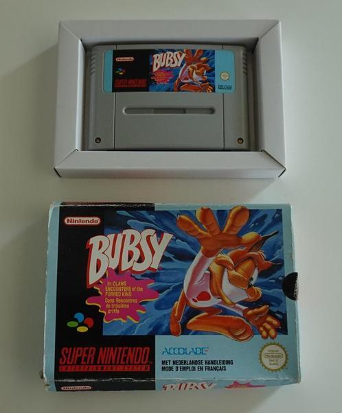 Bubsy met Doosje voor Super Nintendo, Spelcomputers en Games, Games | Nintendo Super NES, Zo goed als nieuw, Ophalen