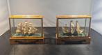 2 vintage miniaturen van scheepsmodellen, Ophalen of Verzenden, Zeilboot