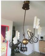 Terzani hanglamp, voor liefhebbers, ijzer en Murano glas,, Gebruikt, Ophalen, Glas