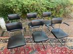 Stoel zeven Gispen de Wit buizen frame industriële stoelen., Huis en Inrichting, Stoelen, Ophalen of Verzenden