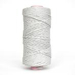 100 meter gerecycled katoen koord touw garen grijs macrame 5, Hobby en Vrije tijd, Overige Hobby en Vrije tijd, Ophalen of Verzenden
