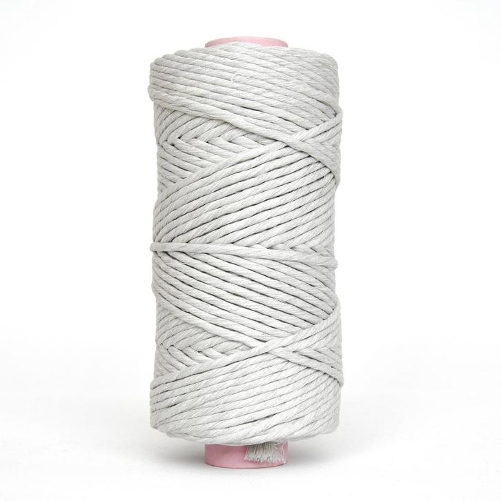 100 meter gerecycled katoen koord touw garen grijs macrame 5, Hobby en Vrije tijd, Overige Hobby en Vrije tijd, Nieuw, Ophalen of Verzenden