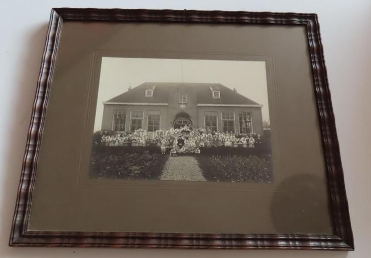 Originele foto School kinderen/personeel  Grijpskerke 1930, Antiek en Kunst, Kunst | Tekeningen en Foto's, Verzenden
