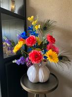 Zijden bloemen Fel in Tulpenvaas Set Zijde Compleet, Ophalen of Verzenden, Nieuw
