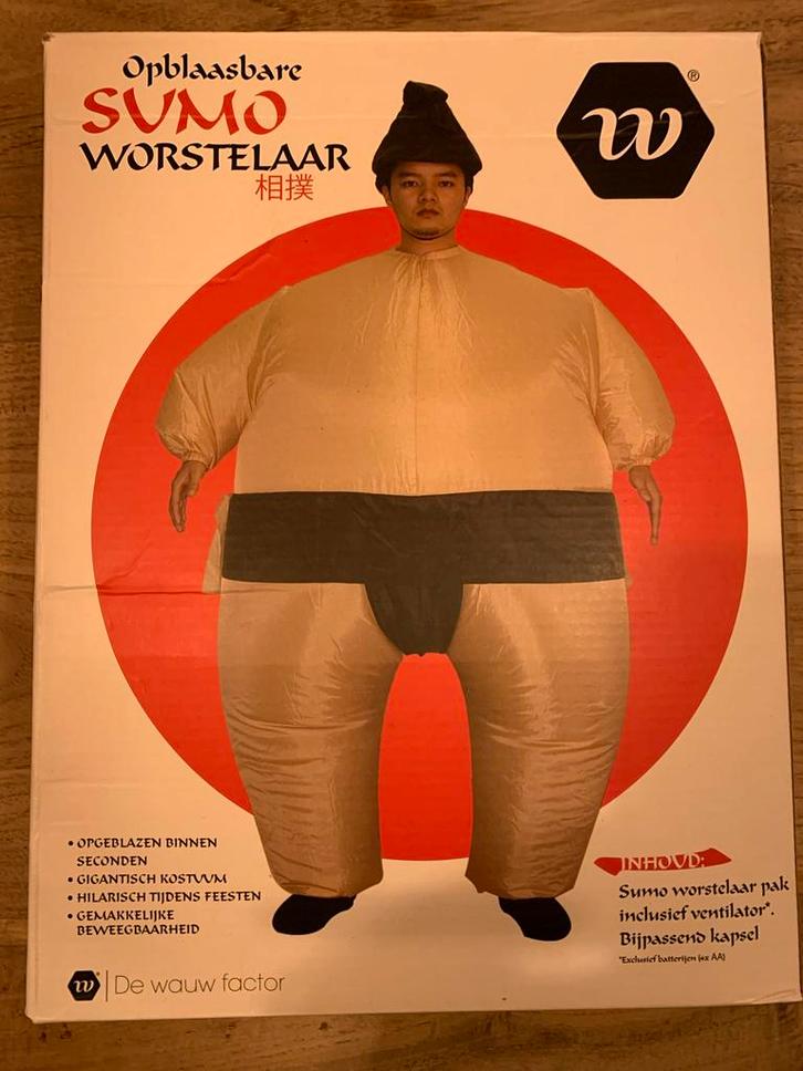 Opblaasbaar Sumo Worstelaar Pak, Kleding | Heren, Carnavalskleding en Feestkleding, Nieuw, Kleding, Carnaval, Overige maten, Ophalen
