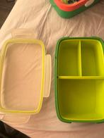Groene Lunchbox met Vakken, Huis en Inrichting, Keuken | Tupperware, Ophalen of Verzenden, Gebruikt, Groen, Bus of Trommel