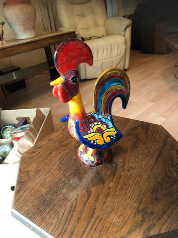 Mexicaans Keramiek Haan Beeldje - Kleurrijk Decoratief Stuk beschikbaar voor biedingen