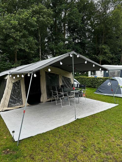 Campooz Lazy Jack 2017 compleet (voortent + luifel), Caravans en Kamperen, Vouwwagens, Ophalen