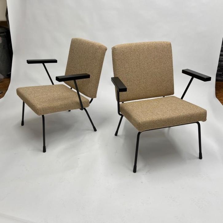 fauteuil, Huis en Inrichting, Fauteuils, Zo goed als nieuw, Metaal, Stof, 50 tot 75 cm, 75 tot 100 cm, Ophalen