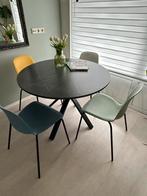 Flitsende Ikea eethoek, Huis en Inrichting, Tafels | Eettafels, Ophalen, Rond, Zo goed als nieuw, Metaal