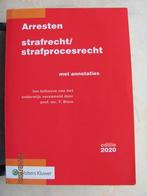 ARRESTEN Strafrecht / strafprocesrecht editie 2020 BLOM 22e, Boeken, Studieboeken en Cursussen, Prof. mr. T. Blom, Ophalen of Verzenden