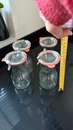 Weck glass bottles, Huis en Inrichting, Keuken | Potten en Pannen, Ophalen, Zo goed als nieuw, Glas, Pot, Bus of Blik