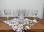 Set van 6 kristallen vintage glazen, Verzenden, Zo goed als nieuw, Kristal