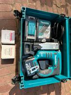 Makita tacker/ spijkerpistool met tacks, Doe-het-zelf en Verbouw, Gereedschap | Overige machines, Ophalen of Verzenden, Gebruikt