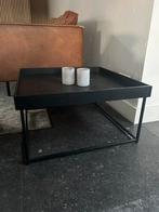 Zwarte bijzettafel, Huis en Inrichting, Tafels | Bijzettafels, Ophalen, Minder dan 45 cm, Minder dan 55 cm, Gebruikt