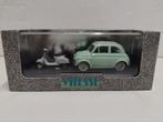Vitesse 1:43 Fiat 500 met Vespa scooter 1957 boxed, Ophalen of Verzenden, Zo goed als nieuw, Auto, Overige merken