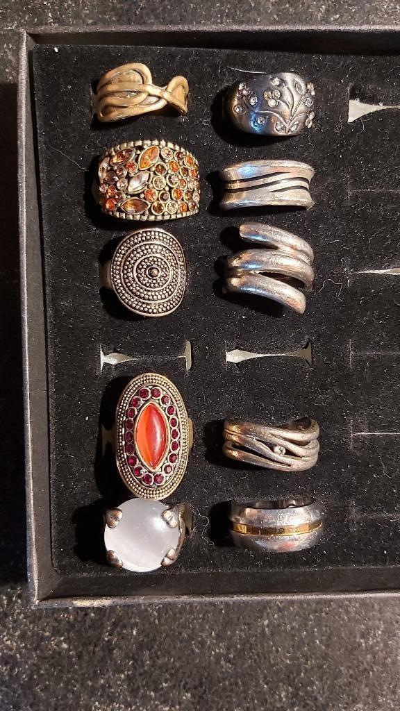 juwelen, fantasie, en zilver, ringen, Sieraden, Tassen en Uiterlijk, Ringen, Zo goed als nieuw, Dame, 19 tot 20, Zilver, Zilver
