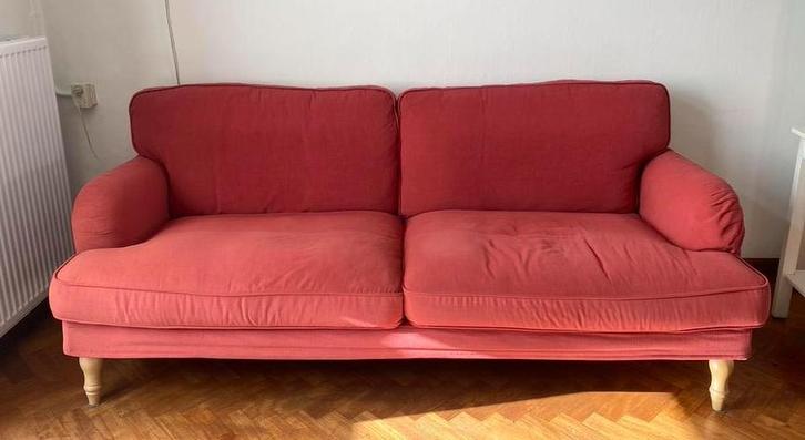 Oudroze 3 zitbank- EKHOLMA? IKEA (altijd foulard gebruikt), Huis en Inrichting, Banken | Sofa's en Chaises Longues, Zo goed als nieuw