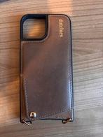 Dutchies Leren hoesje Mocha iPhone 15, Ophalen of Verzenden, Zo goed als nieuw, Hoesje of Tasje