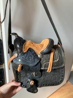 Prachtig western zadeltas, Ophalen of Verzenden, Zo goed als nieuw, Zwart, Leer