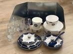 Mooi servies voor op de boot of caravan + windscherm, Overige materialen, Gebruikt, Ophalen of Verzenden, Overige stijlen