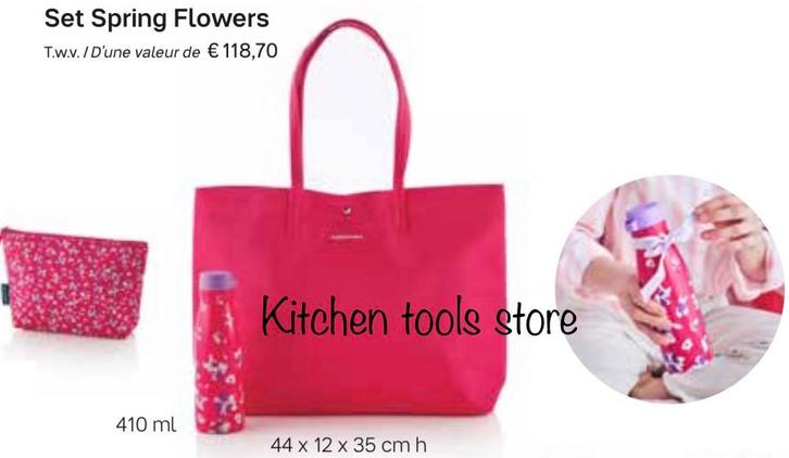 Tupperware set thermoskan + xl tas + toilettas laatste, Huis en Inrichting, Keuken | Tupperware, Nieuw, Overige typen, Ophalen of Verzenden