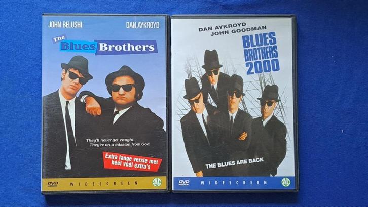 Blues Brothers 1 & 2 "Dan Aykroyd, John Belushi", Cd's en Dvd's, Dvd's | Komedie, Zo goed als nieuw, Actiekomedie, Alle leeftijden