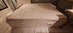 Uitschuifbare bedbank 2x 80x200, Ophalen, Tweepersoons, Zo goed als nieuw, 200 cm