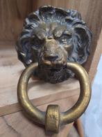 Antieke deurklopper leeuwenkop, Ophalen of Verzenden, Koper