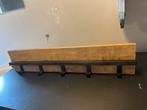 Mango Houten Wandkapstok met Metalen Haken, Wandkapstok, Gebruikt, Ophalen of Verzenden, Minder dan 100 cm