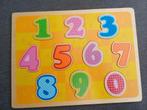 Cijferpuzzel van Hout - 10 Stukjes, Ophalen of Verzenden, Gebruikt, Puzzelen