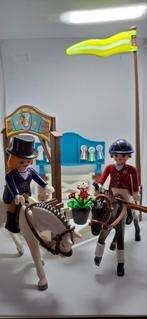 Playmobil 6930 Spring Parcours Paarden, Ophalen of Verzenden, Gebruikt, Complete set