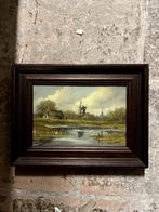 Nederlands landschap olieverf, Ophalen of Verzenden