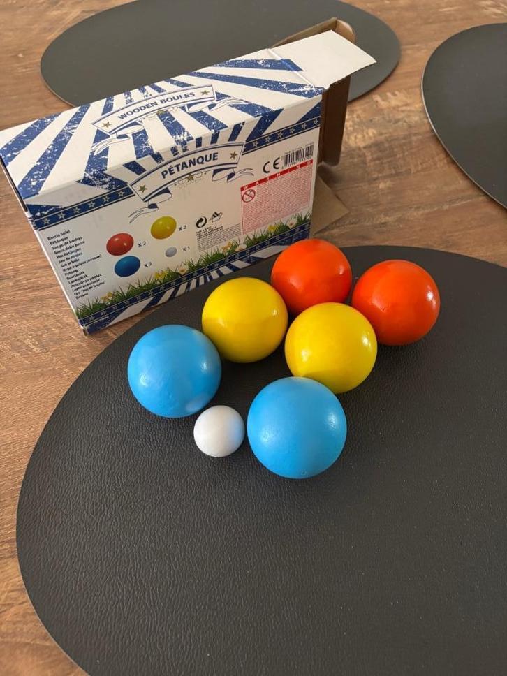 Jeu-de-Boules Spel - Jeu de Boules - 7-Delig - Houten Set -, Sport en Fitness, Bowlen, Nieuw, Bal, Ophalen of Verzenden