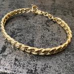 14 karaat gouden armband cuban schakel, Sieraden, Tassen en Uiterlijk, Armbanden, Ophalen of Verzenden, Zo goed als nieuw, Goud