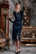 Great Gatsby / jaren 20 dames outfit huren voor themafeest, Overige thema's, Maat 38/40 (M), Zo goed als nieuw, Kleding