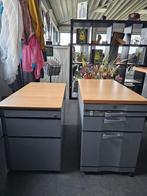 2 ladekasten voor onder bureau, Huis en Inrichting, Kasten | Ladekasten, Ophalen, Gebruikt, 75 cm of meer, 3 of 4 laden