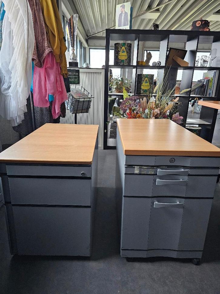 2 ladekasten voor onder bureau, Huis en Inrichting, Kasten | Ladekasten, Gebruikt, Minder dan 100 cm, Minder dan 50 cm, 75 cm of meer