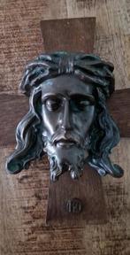 Houten kruis Jezus Christus religieus kruis Brons, Ophalen of Verzenden