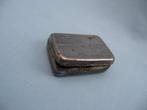 Metalen snuif / pillen doosje gegraveerd - ca. 1900, Antiek en Kunst, Ophalen of Verzenden