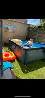 Exit zwembad met overkapping met de originele pomp, Tuin en Terras, Zwembaden, Ophalen, Minder dan 80 cm, Zo goed als nieuw, 200 tot 400 cm