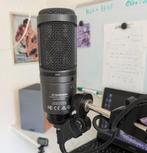 Audio Technica AT2020USB+ met draagarm, Ophalen of Verzenden, Zo goed als nieuw, Studiomicrofoon